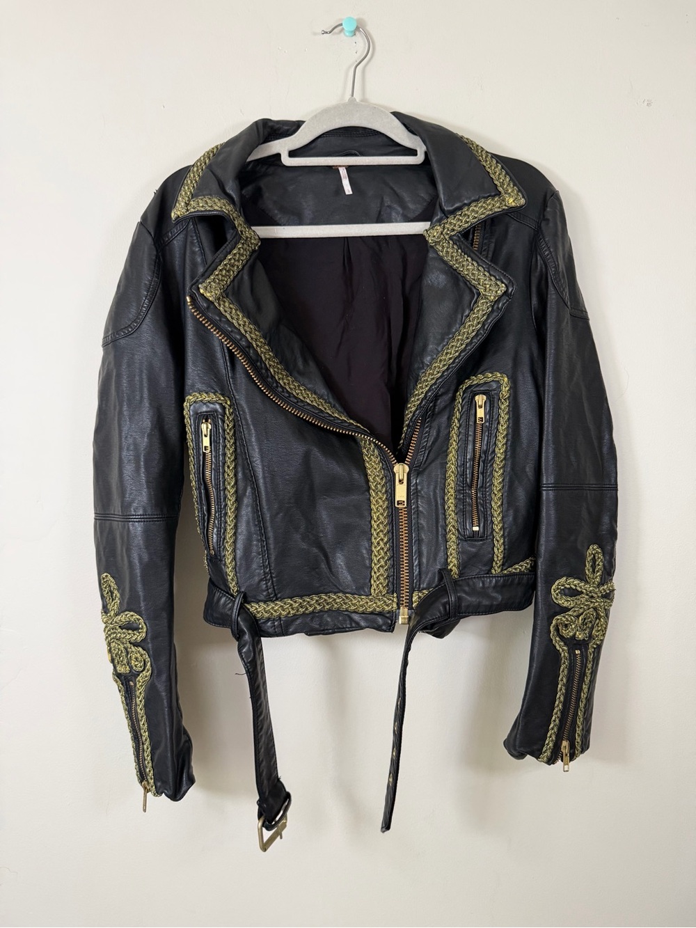 Free People Leather Jacket | Size L